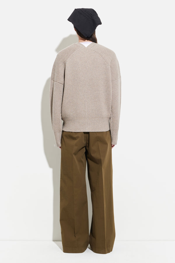 Christian Wijnants Khrami Scarf Oversized Cardigan Macademia