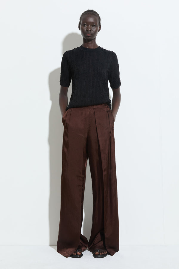 Christian Wijnants Kibo Short Sleeve Knitted Top Black