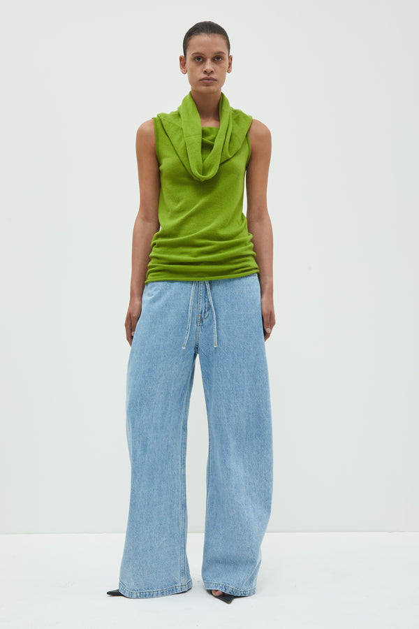 Christian Wijnants Kilili Sleeveless Knit Tube Top Bamboo