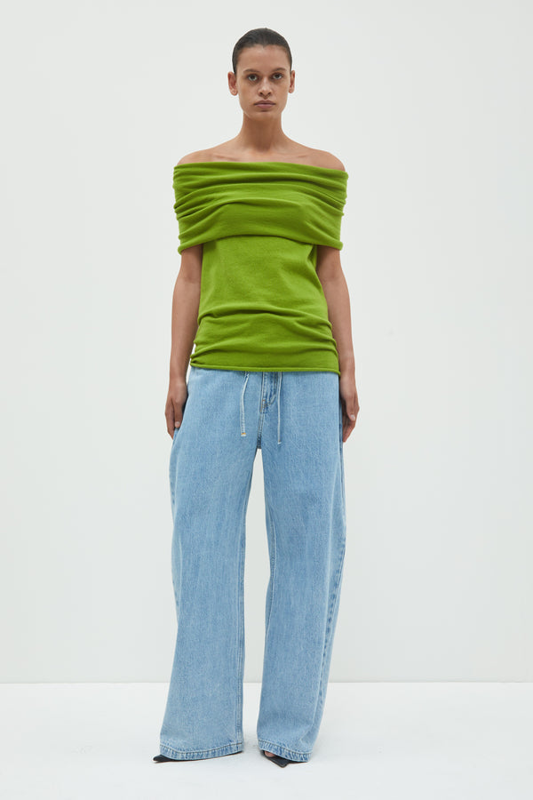 Christian Wijnants Kilili Sleeveless Knit Tube Top Bamboo