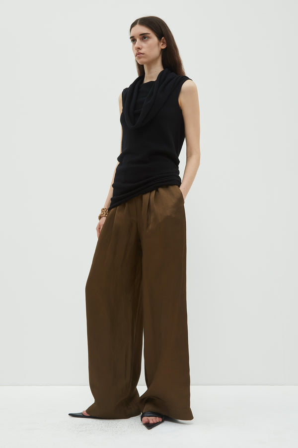 Christian Wijnants Kilili Sleeveless Knit Tube Top Black