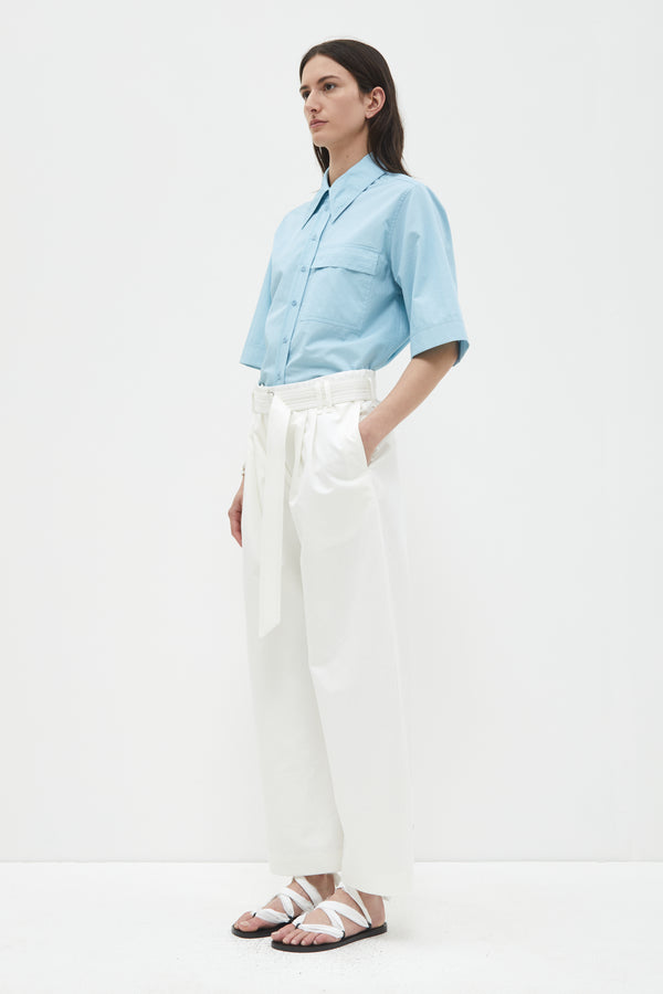Christian Wijnants Pagata Barrel Leg Pants Off White