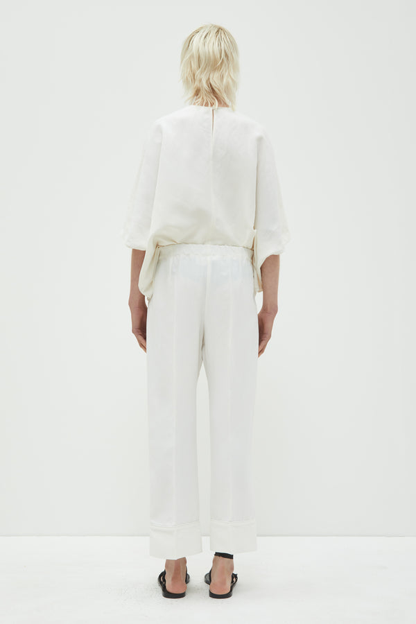 Christian Wijnants Panesh Cropped Straight Pants Off White