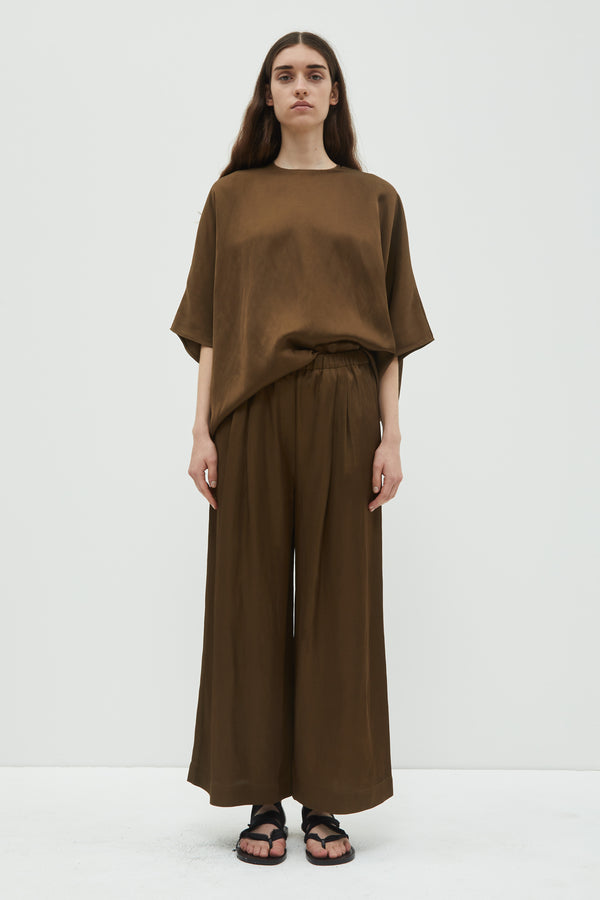 christian wijnants Pima Cropped Wide Leg Pants Sepia
