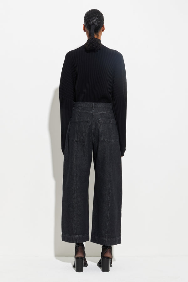 Christian Wijnants Pioni Wide Leg Denim Black Denim
