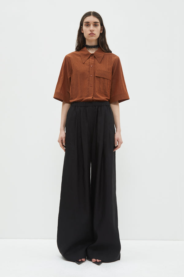 christian wijnants Prelah Long Wide Leg Pants Black