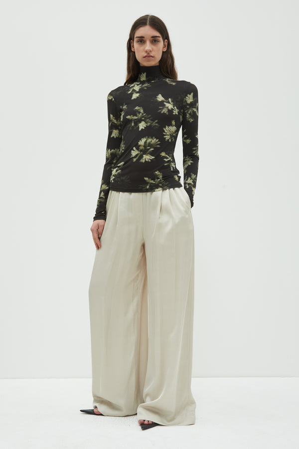 Christian Wijnants Prelah Long Wide Leg Pants Cement