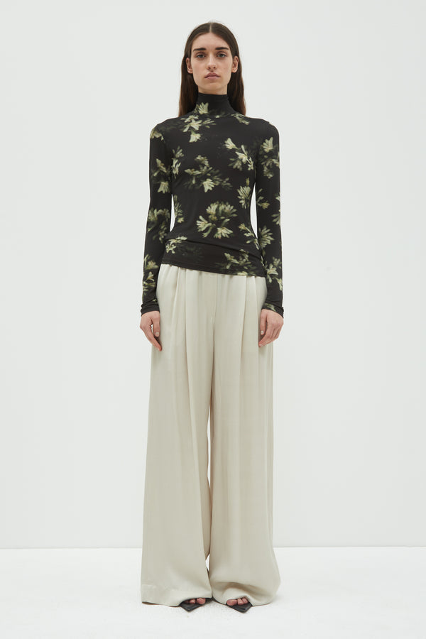christian wijnants Prelah Long Wide Leg Pants Cement