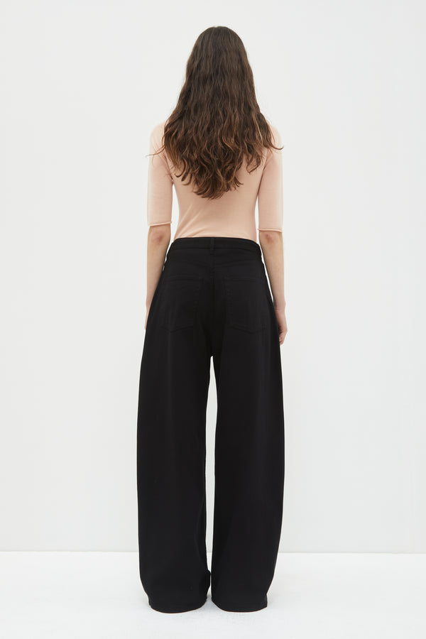 Christian Wijnants Puria Wide Leg Jeans Black Denim
