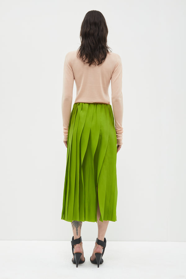 Christian Wijnants Shani Layered Strokes Skirt Bamboo