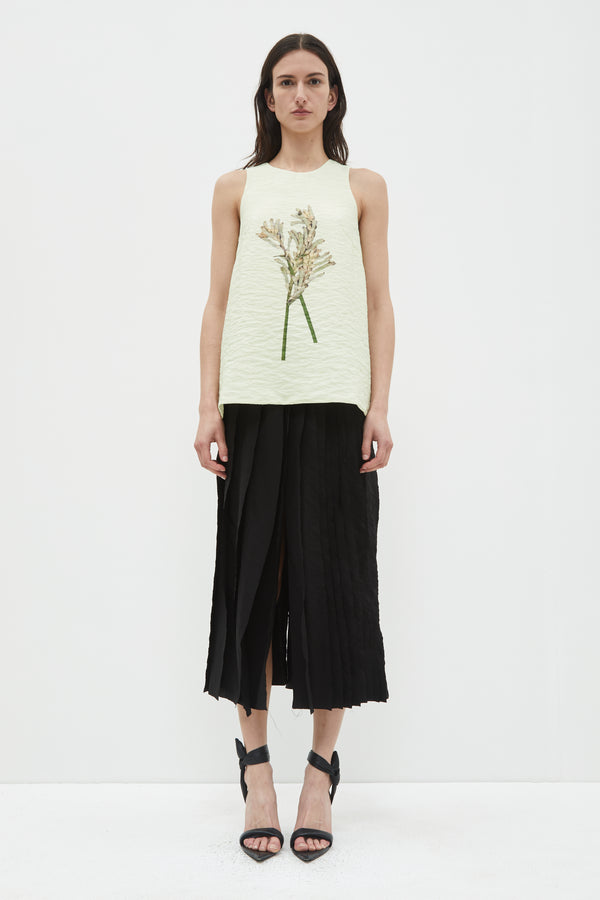 christian wijnants Shani Layered Strokes Skirt Black