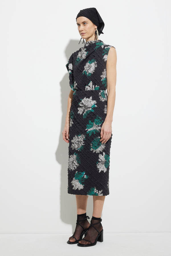 Christian Wijnants Simbi Fluent Skirt Black Emerald Edna Big