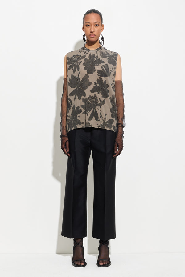 Christian Wijnants Tabansir Jersey Top Dark Mud Seaweed Bugra