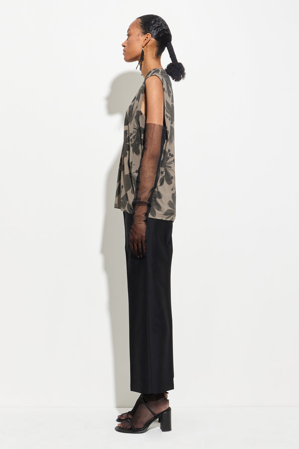 Christian Wijnants Tabansir Jersey Top Dark Mud Seaweed Bugra