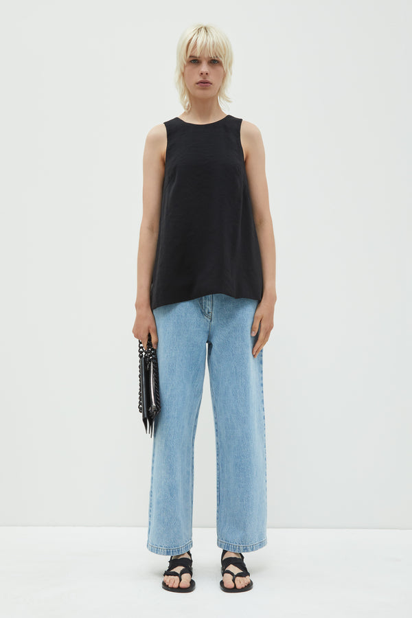 Christian Wijnants Tattia Double Layer Tanktop Black