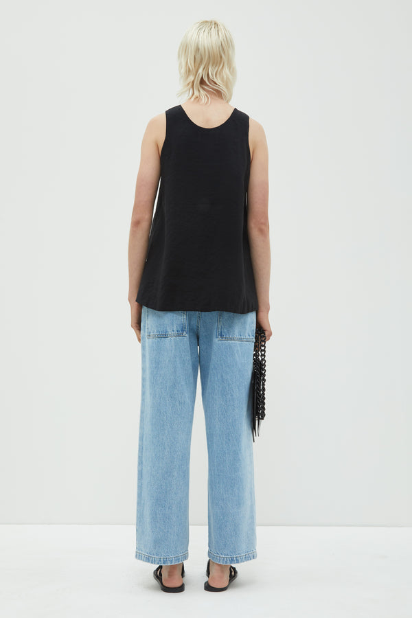 Christian Wijnants Tattia Double Layer Tanktop Black