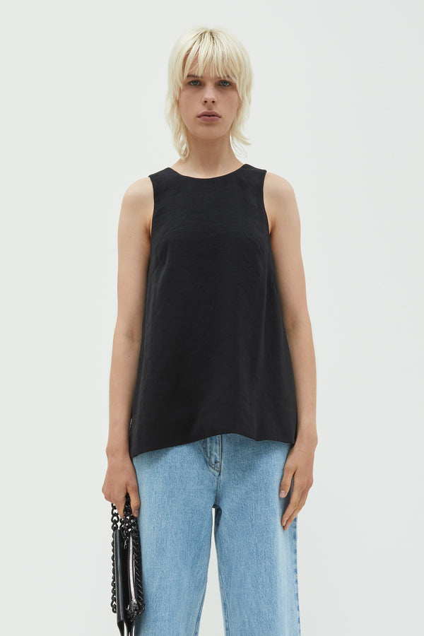 christian wijnants Tattia Double Layer Tanktop Black