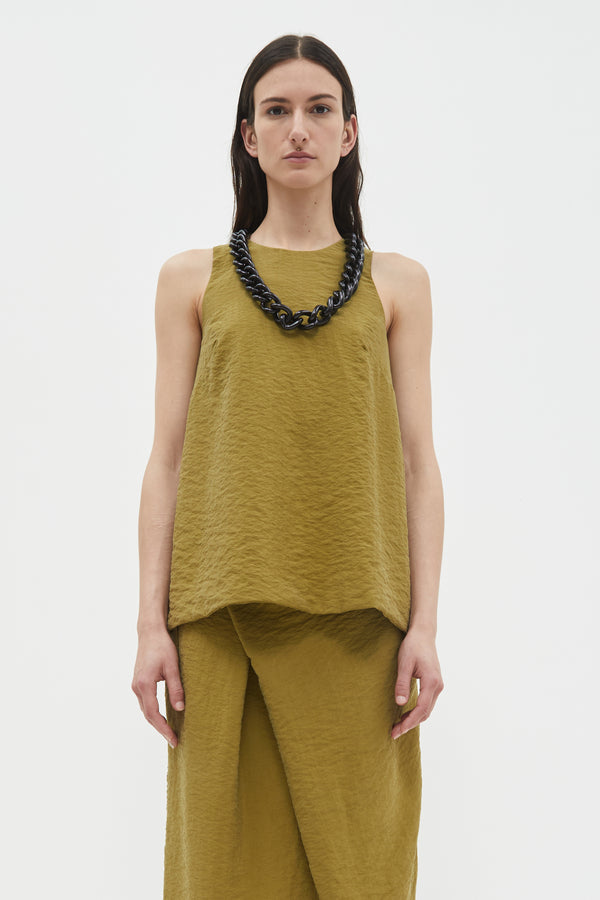 christian wijnants Tattia Double Layer Tanktop Khaki
