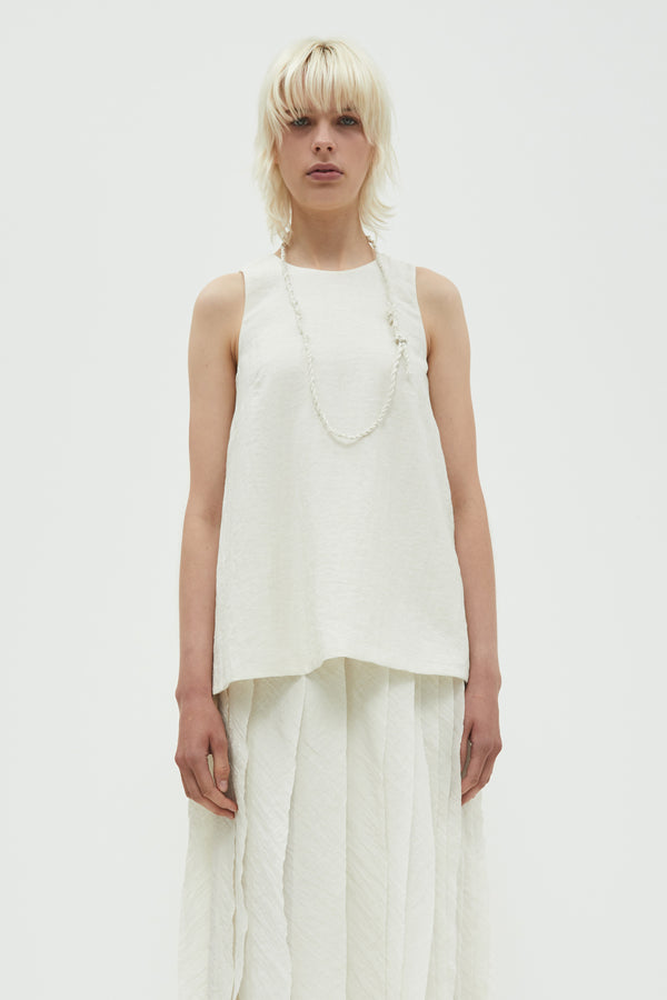 christian wijnants Tattia Double Layer Tanktop Milk