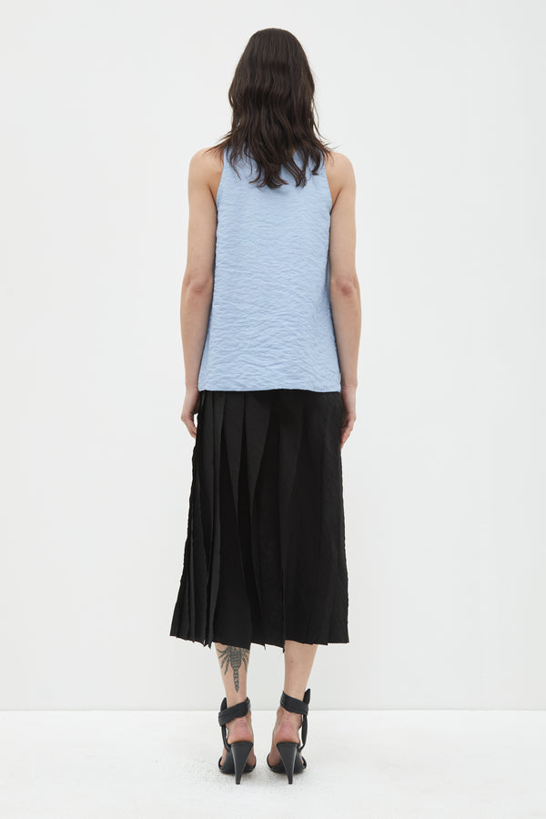 Christian Wijnants Tattia Double Layer Tanktop Soft Blue Anigo