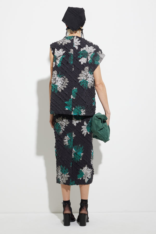 Christian Wijnants Teihos Draped Top Black Emerald Edna Big