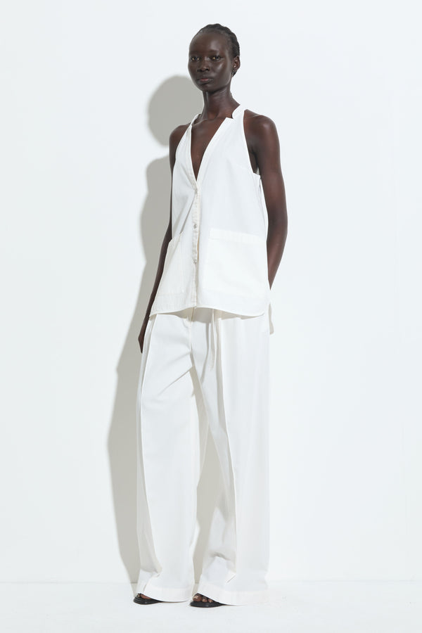 Christian Wijnants Terrica Sleeveless Top Off White