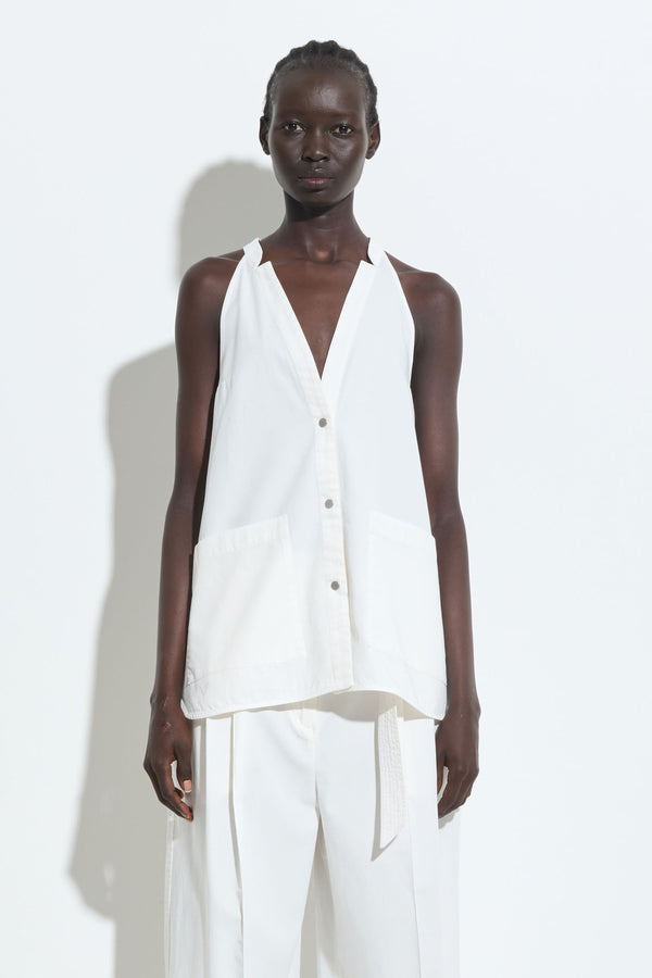 christian wijnants Terrica Sleeveless Top Off White