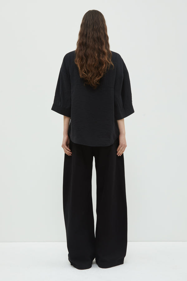 Christian Wijnants Thamani Puffed Sleeves Blouse Black