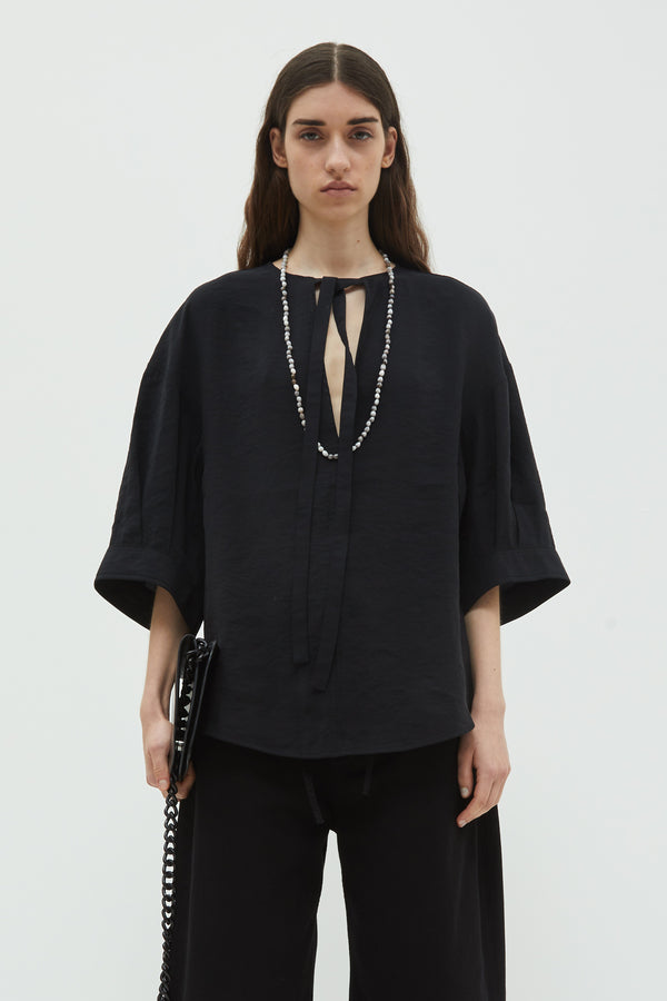 christian wijnants Thamani Puffed Sleeves Blouse Black