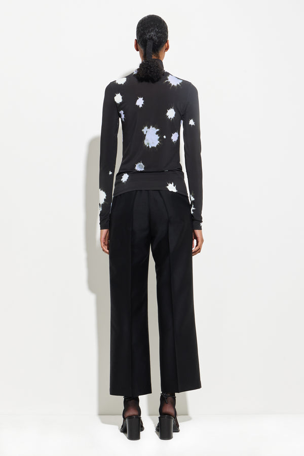 Christian Wijnants Tugal Secondskin Longsleeve Black Lavender Tachy