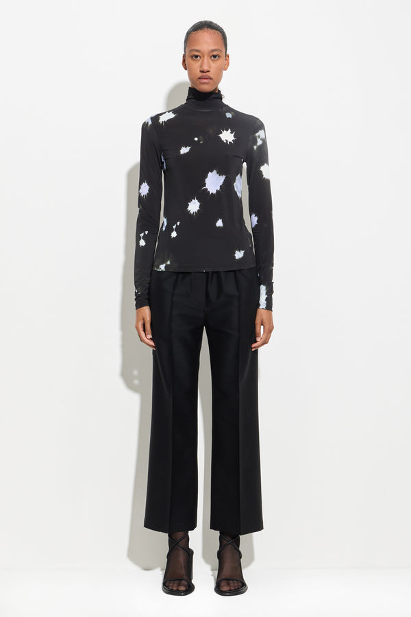 Christian Wijnants Tugal Secondskin Longsleeve Black Lavender Tachy