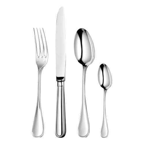 christofle 24-Piece Stainless Steel Flatware Set with Storage Box Albi