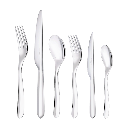 Christofle 36-piece Silver-Plated Flatware Set For 6 People With Large Storage Box Infini Christofle