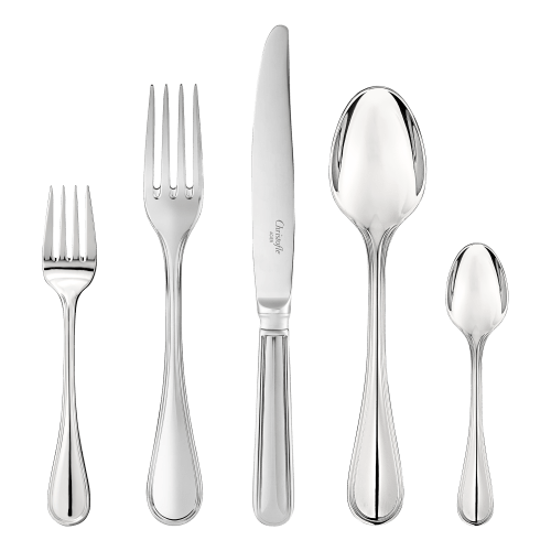 christofle 36-Piece Stainless Steel Flatware Set with Storage Box Albi