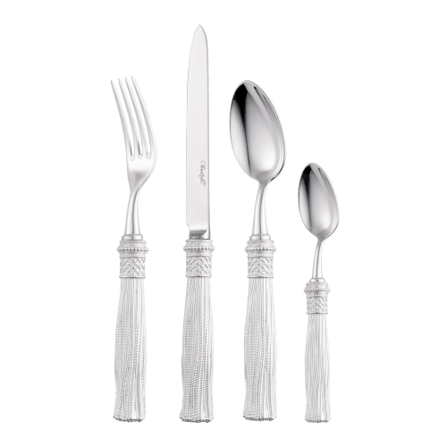 christofle 4-piece Silver-plated Individual place settings Pompon