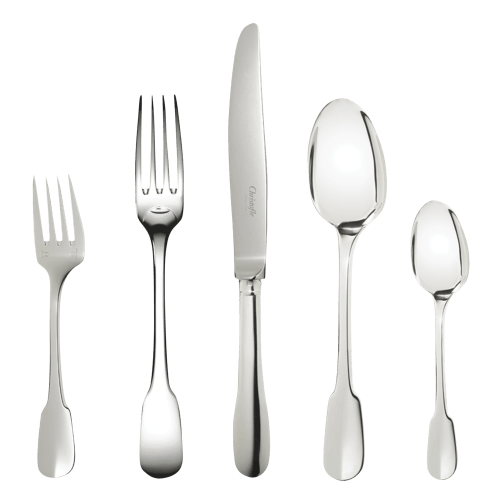 christofle 5-Piece Silver-Plated Place Setting Cluny