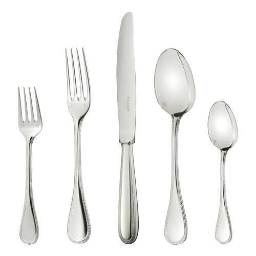 christofle 5-Piece Silver-Plated Place Setting Perles