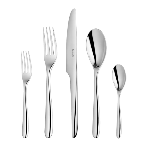 christofle 5-Piece Stainless Steel Flatware Set L'Âme de Christofle
