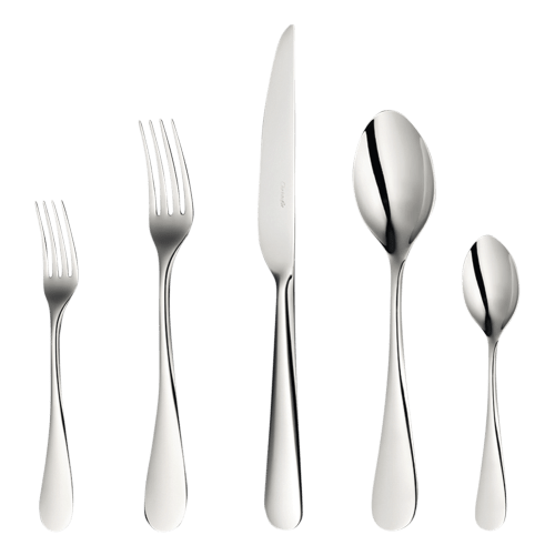 christofle 75-Piece Stainless Steel Flatware Set with chest Origine