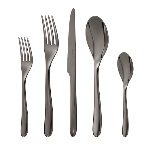 christofle Black Stainless Steel 5-Piece Place Setting L'Âme de Christofle