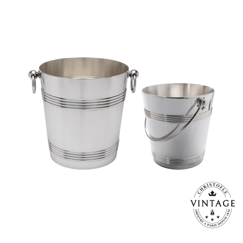 christofle Champagne and Ice Buckets Silverware - Vintage Gallia