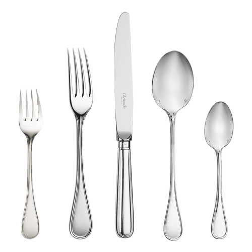 christofle 5-Piece Silver-Plated Flatware Set Albi