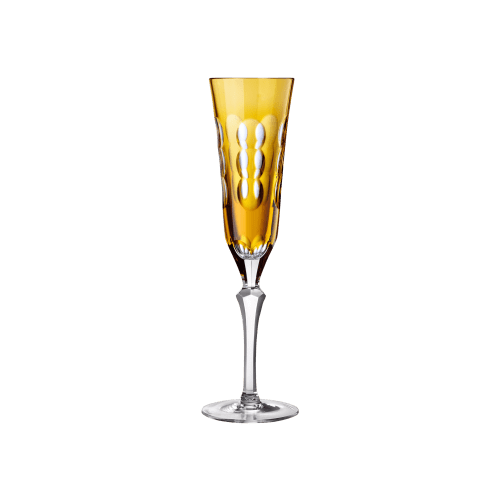 christofle Amber Crystal Champagne Flute Kawali