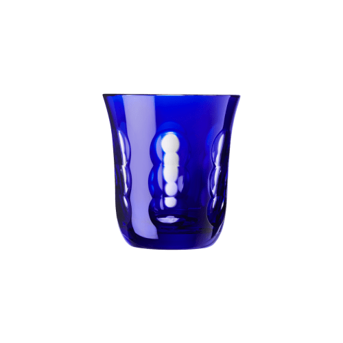 christofle Blue Crystal Water Glass Kawali