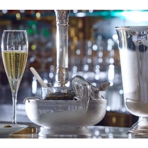 christofle Champagne and Caviar Set