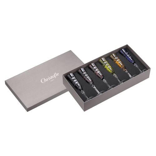 christofle Crystal Champagne Set Kawali