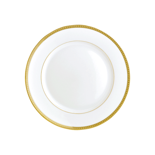 christofle Gilded Porcelain Bread Plate Malmaison