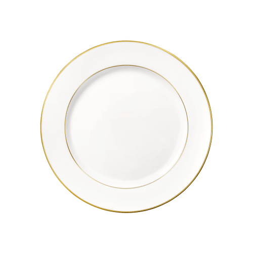 christofle Gilded Porcelain Dessert Plate Albi