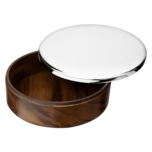 christofle Large Wood Silver-Plated Box - 5 in UNI