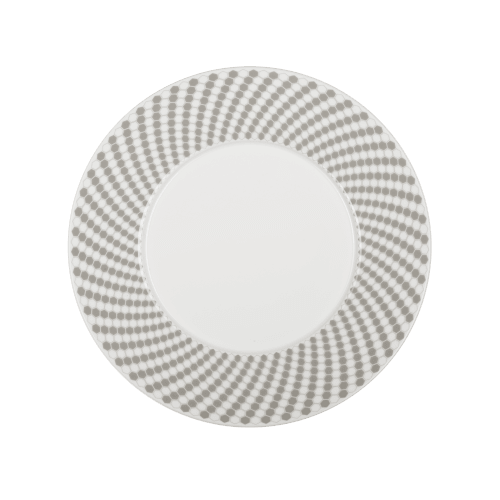 christofle Porcelain Dessert plate - Grey Madison 6